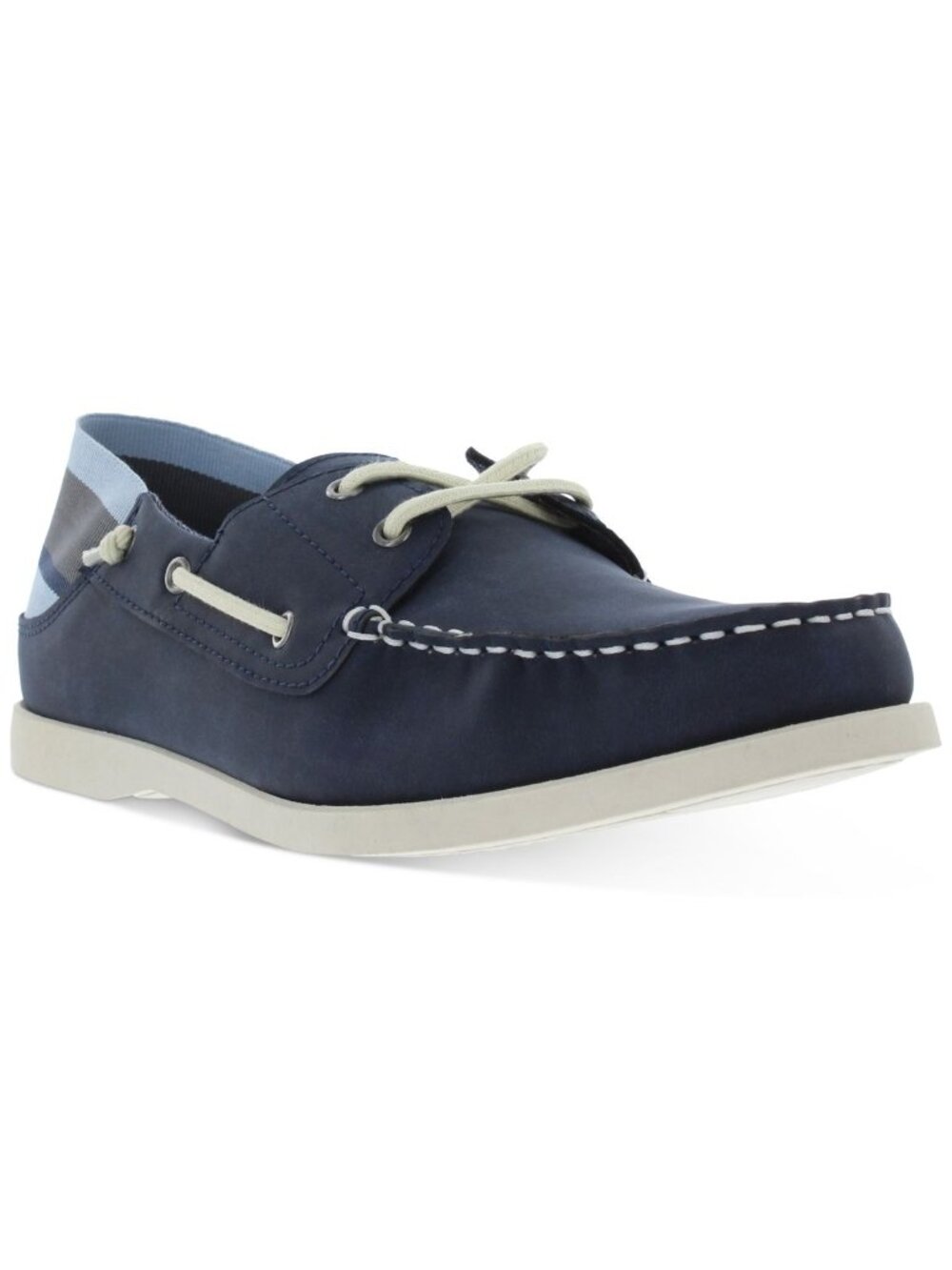 WEATHERPROOF VINTAGE Mens Faux Leather Padded Insole Boat Shoes Blue Size 9 NWB